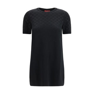 Gucci Black Wool Oves Aries Casual Dress