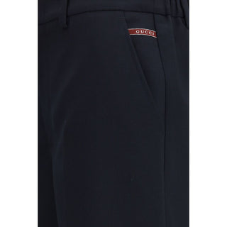 Gucci Black Cotton Bermuda Shorts