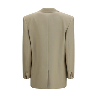 Saint Laurent Beige Wool Oves Aries Blazer