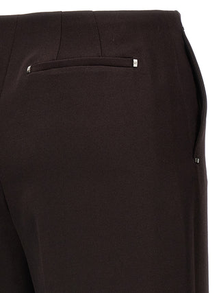 Fendi Purple Virgin Wool Dress Pants