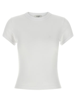 Saint Laurent White Cotton T-Shirt