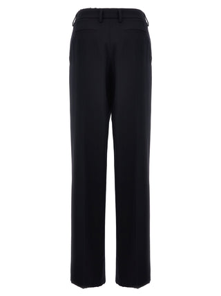Prada Blue Wool Casual Pants