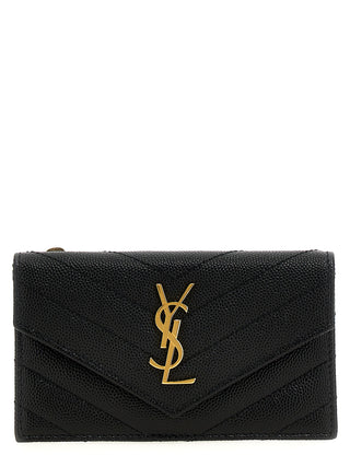 Saint Laurent Black Calfskin Cardholder