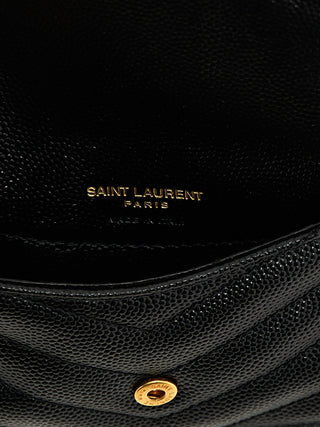 Saint Laurent Black Calfskin Cardholder