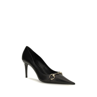 Gucci Black Goatskin High Heel Pumps