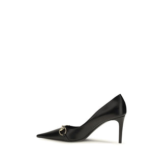 Gucci Black Goatskin High Heel Pumps