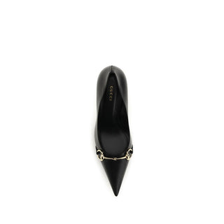 Gucci Black Goatskin High Heel Pumps