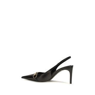 Gucci Black Goatskin High Heel Pumps