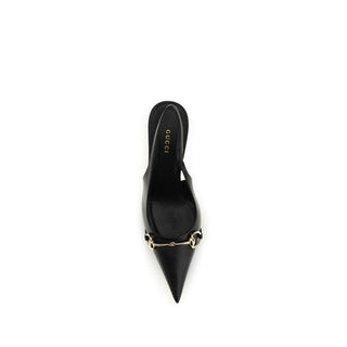 Gucci Black Goatskin High Heel Pumps