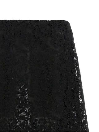 Fendi Black Cotton Midi Skirt