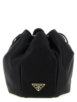 Prada Black Viscose Shoulder Bag