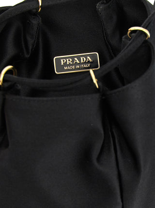 Prada Black Viscose Shoulder Bag