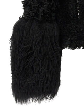 Fendi Black Lamb Leather Biker Jacket