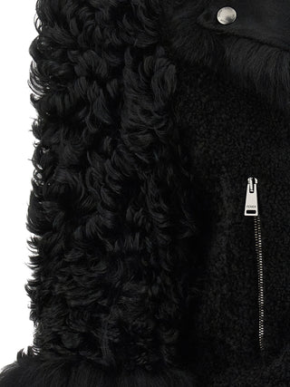 Fendi Black Lamb Leather Biker Jacket